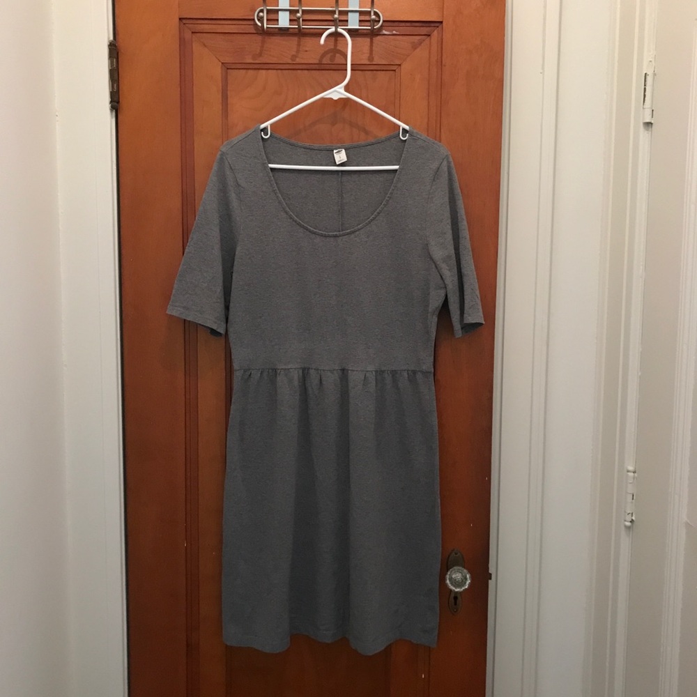 Gray t-shirt dress